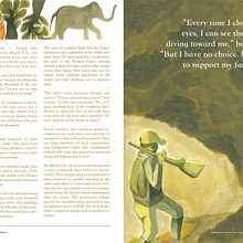 Artículo Ilustrado / Risking their lives, for little pay, to guard India's forests. Un projet de Illustration traditionnelle de manuelarcastillo99 - 18.10.2022