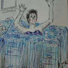 My project for course: Surrealist Illustration with Ballpoint Pen. Traditional illustration, Drawing, Artistic Drawing & Ink Illustration project by Adeline Cartier - 06.30.2023
