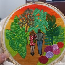 Mi proyecto del curso: Introducción al bordado botánico. Embroider, and Textile Design project by Maria Jose Guerra Aranguiz - 06.30.2023