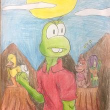 Mi proyecto del curso: Dibujo de retratos llamativos con lápices de colores. Projekt z dziedziny  Rysunek, Portrety, Sketchbook i Rysowanie kredkami użytkownika George - 18.08.2023