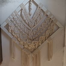 Meu projeto do curso: Introdução à tapeçaria em macramê . Design accesoriu, Arte și meșteșuguri, Arte din fibre, Macramé și Design textil de laetelaine - 07.01.2023
