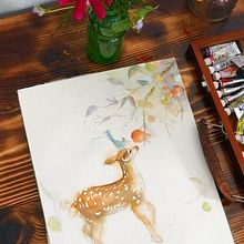 Into the forest. Traditional illustration, Arts, and Crafts project by Hien Do - 07.02.2023