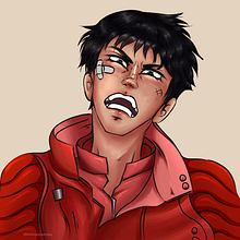 Akira 1988 ❤️. Een project van  Ontwerp, Traditionele illustratie, Digitale illustratie, Digitale tekening, Digitaal ontwerp,  Digitaal schilderij,  Tekening,  Artistieke tekening y Stripboek van Irlanda Pineda - 24.06.2023
