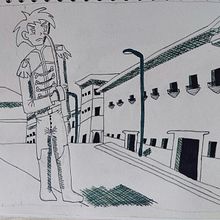 Mi proyecto del curso: Fundamentos del dibujo de personas a partir de la imaginación. Ilustração tradicional, Artes plásticas, Esboçado, Desenho a lápis, Desenho, Desenho artístico, e Desenho anatômico projeto de Laboratorio de Estudios Culturales Históricos y Espaciales - 03.07.2023