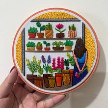 Entre plantas. Embroider project by Coricrafts - 07.03.2023