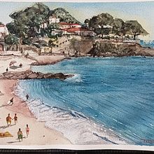 Mi proyecto del curso: Pintura en acuarela de paisajes marinos. Un progetto di Pittura ad acquerello, Pittura e Illustrazione naturalistica di jorgellovera - 03.07.2023