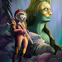 ASTRONAUT. Un proyecto de Ilustración tradicional, Animación y Diseño de personajes de juanjo_arevalo_21 - 04.07.2023