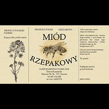 Etykieta Miód Rzepakowy. Un projet de Illustration traditionnelle , et Design  de ulapachala - 04.07.2023