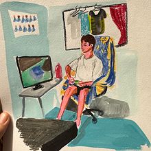 My project for course: Character Creation from Observational Drawings. Traditional illustration, Character Design, Drawing, and Sketchbook project by rebecca.smith - 07.04.2023