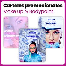Diseño de carteles promocionales | Make up & Bodypaint. Un proyecto de Diseño, Diseño para Redes Sociales y Publicidad de Dani Sánchez Sánchez - 04.07.2023