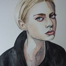 My project for course: Watercolor Portrait from a Photo. Un proyecto de Ilustración tradicional, Pintura a la acuarela y Dibujo de Retrato de darylwest1 - 04.07.2023