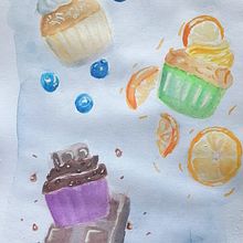 Mi proyecto del curso:  Ilustración gastronómica con acuarela. Projekt z dziedziny Trad, c, jna ilustracja,  Sztuki piękne,  Malarstwo i Malowanie akwarelą użytkownika maryfermerrdz - 05.07.2023
