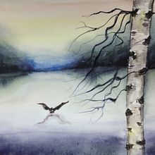 Paisaje admosferico. Painting project by Marta Williams Guibert - 06.04.2023