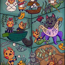 Mi proyecto del curso: Ilustración de una historia con estilo kawaii Ein Projekt aus dem Bereich Traditionelle Illustration, Design von Figuren, Digitale Illustration und Manga von Adriana Fonseca - 05.07.2023