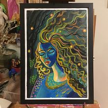 Portrait in acrylic. Acr, and lic Painting project by Jen Gralike - 07.05.2023