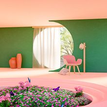 Mi proyecto del curso: ArchViz de interiores: crea diseños 3D surrealistas con Blender. Architecture, Interior Architecture, Digital Architecture, and ArchVIZ project by Brenda Martínez - 07.06.2023