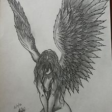 Angel. Pencil Drawing project by Shané Richter - 11.15.2016