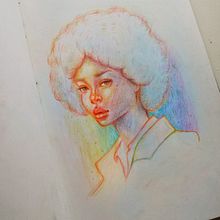Meu projeto do curso: Desenho de retratos vibrantes com lápis de cor. Un proyecto de Dibujo, Dibujo de Retrato, Sketchbook y Dibujo con lápices de colores de Kesley Santana - 30.06.2023
