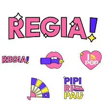 Regia Bar: Fierce Pop Bar at Cali, Colombia Sticker Pack 🌈💅🏼. Projekt z dziedziny Trad, c, jna ilustracja,  Motion graphics,  Animacja, Projektowanie postaci, Projektowanie dla portali społecznościow i ch użytkownika Valentino Vergara - 05.07.2023