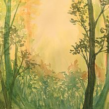 My project for course: Dreamy Watercolor Landscapes: Paint with Light. Un projet de Peinture , et Aquarelle de Julian Dave - 06.07.2023