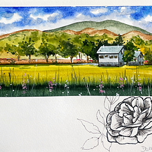 My project for course: Watercolor Travel Journal. Un proyecto de Ilustración tradicional, Pintura a la acuarela, Ilustración arquitectónica y Sketchbook de lauravillafani - 07.07.2023
