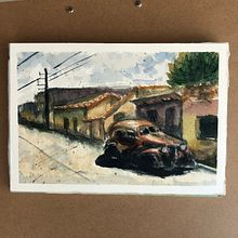 My project for course: Watercolor Fundamentals: Light and Color. Projekt z dziedziny  Malarstwo, Malowanie akwarelą,  R i sunek architektoniczn użytkownika hellokristina - 07.07.2023