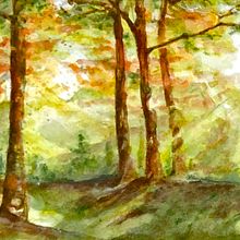 Mi proyecto del curso: Paisajes de ensueño con acuarela: plasma la luz. Pintura, e Pintura em aquarela projeto de Jessica Woolrich - 19.03.2023