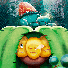 Recoleccion Pokemon. Projekt z dziedziny Trad, c, jna ilustracja, Projektowanie postaci, Telewizja, R, sunek c, frow, Malarstwo c i frowe użytkownika Victor Hugo Mondragon Cuevas - 08.07.2023