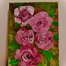My project for course: Expressive Floral Painting with Acrylic Paint. Fine Arts, Painting, Acr, lic Painting, and Botanical Illustration project by Fathimath Nazin - 07.08.2023