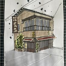 My Project for Course: Expressive Architectural Sketching with Coloured Markers. Sketching, Drawing, Architectural Illustration, Sketchbook & Ink Illustration project by Jakub Bielnik - 07.08.2023