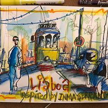 Mi proyecto del curso: Sketching urbano: Captura la esencia dinámica de tu ciudad. Projekt z dziedziny Trad, c, jna ilustracja, Sketching,  R, sunek, Malowanie akwarelą,  R, sunek architektoniczn i Sketchbook użytkownika João Diogo - 09.07.2023