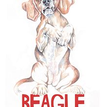 Beagle series. Traditional illustration, Graphic Design, Pencil Drawing, and Digital Illustration project by anne bateman - 07.09.2023