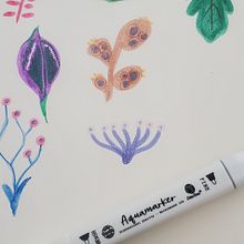 My project for course: Illustration Techniques to Unlock your Creativity. Un projet de Design , Illustration traditionnelle, Beaux Arts, Peinture, Créativité, Créativité avec les enfants , et Carnet de croquis de miyu_fiona974 - 09.07.2023