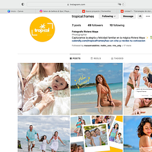 Tropical Frames. Un proyecto de Redes Sociales de Ximena Marín - 09.07.2023
