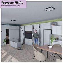 Mi proyecto del curso: Introducción al diseño de espacios mínimos. Un progetto di Architettura d'interni, Interior design, Interior Design e Progettazione dello spazio di Luis Alfredo Batz Urízar - 25.06.2023