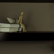 Georgiana doesnt understand why she cant sleep well. Stop Motion project by Karina Moroz - 07.08.2023