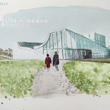 My project for course: Architectural Illustration with Watercolor. Ilustração tradicional, Esboçado, Desenho, Pintura em aquarela, Ilustração arquitetônica, e Sketchbook projeto de Carolina De Assis - 10.07.2023