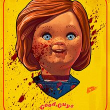 Child's Play 1988 Chucky illustration . % Leonardo Paciarotti Di Maggio tarafından hazırlanan Geleneksel illüstras, Ve on projesi - 07.10.2023