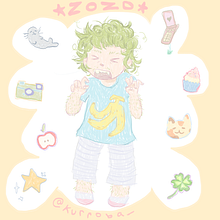 zozo and her favorite things. Un projet de Illustration traditionnelle de zozo clover - 10.07.2023