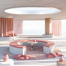 Mi proyecto del curso: ArchViz de interiores: crea diseños 3D surrealistas con Blender. Architecture, Interior Architecture, Digital Architecture, and ArchVIZ project by Isabel Soler - 07.08.2023