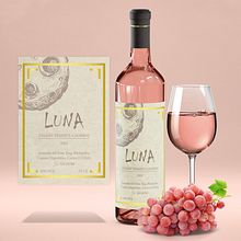 Diseño Label vino rosado. Design, Advertising, Poster Design, and Product Design project by URTZI MARTINEZ - 07.11.2023