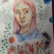 Mein Abschlussprojekt für den Kurs: Illustriertes Porträt mit Aquarell. Un proyecto de Ilustración tradicional, Bellas Artes, Pintura, Dibujo, Pintura a la acuarela, Dibujo de Retrato y Dibujo artístico de chrisgodejohann - 11.07.2023
