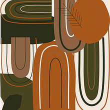 Meu projeto do curso: Composição de arte abstrata: crie seu design Ein Projekt aus dem Bereich Design, Traditionelle Illustration, Bildende Künste, Grafikdesign und Digitales Design von Helena Santos - 03.07.2023