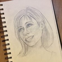 Mon projet du cours : Carnet de portraits : explorez le visage humain. Un progetto di Bozzetti, Disegno, Disegno di ritratti, Disegno artistico e Sketchbook di Florence Mauduit - 12.07.2023