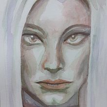 My project for course: Artistic Portrait with Watercolors. Fine Arts, Painting, Watercolor Painting, and Portrait Drawing project by alisha_rozen - 07.12.2023