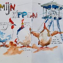 My project for course: Artistic Watercolor Sketching: Dare to Express Your Ideas. Projekt z dziedziny Trad, c, jna ilustracja, Sketching, Kreat, wność,  R, sunek, Malowanie akwarelą i Sketchbook użytkownika johnny_baccus - 12.07.2023