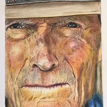 Mijn project van de cursus: Realistisch portretteren met kleurpotloden. Un projet de Illustration traditionnelle, Beaux Arts, Dessin au cra, on, Dessin, Dessin de portrait, Dessin réaliste, Dessin artistique, Dessin aux cra , et ons de couleur de m_vanschie - 12.07.2023