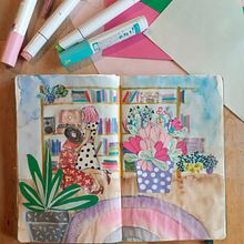 Il mio progetto del corso: Sketchbook per esplorare il tuo stile di disegno Ein Projekt aus dem Bereich Traditionelle Illustration, Skizzenentwurf, Kreativität, Zeichnung, Aquarellmalerei, Sketchbook und Gouachemalerei von Veronica Babbo - 13.07.2023