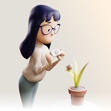 3d sculpture based on the illustration by @mayonose. Sculpture, and 3D Modeling project by Pablo Lima - 07.13.2023