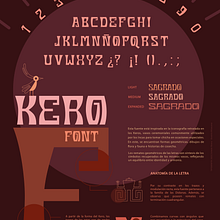 Espécimen tipográfico inspirado en el Kero (copa ceremonial Inca). Een project van T, pografie, Traditionele illustratie,  Ontwerp, Grafisch ontwerp, T y pografisch ontwerp van Celeste Rivera - 10.07.2023